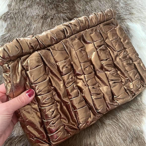 Vintage TIANA natural leather purse gold - Picture 6 of 6